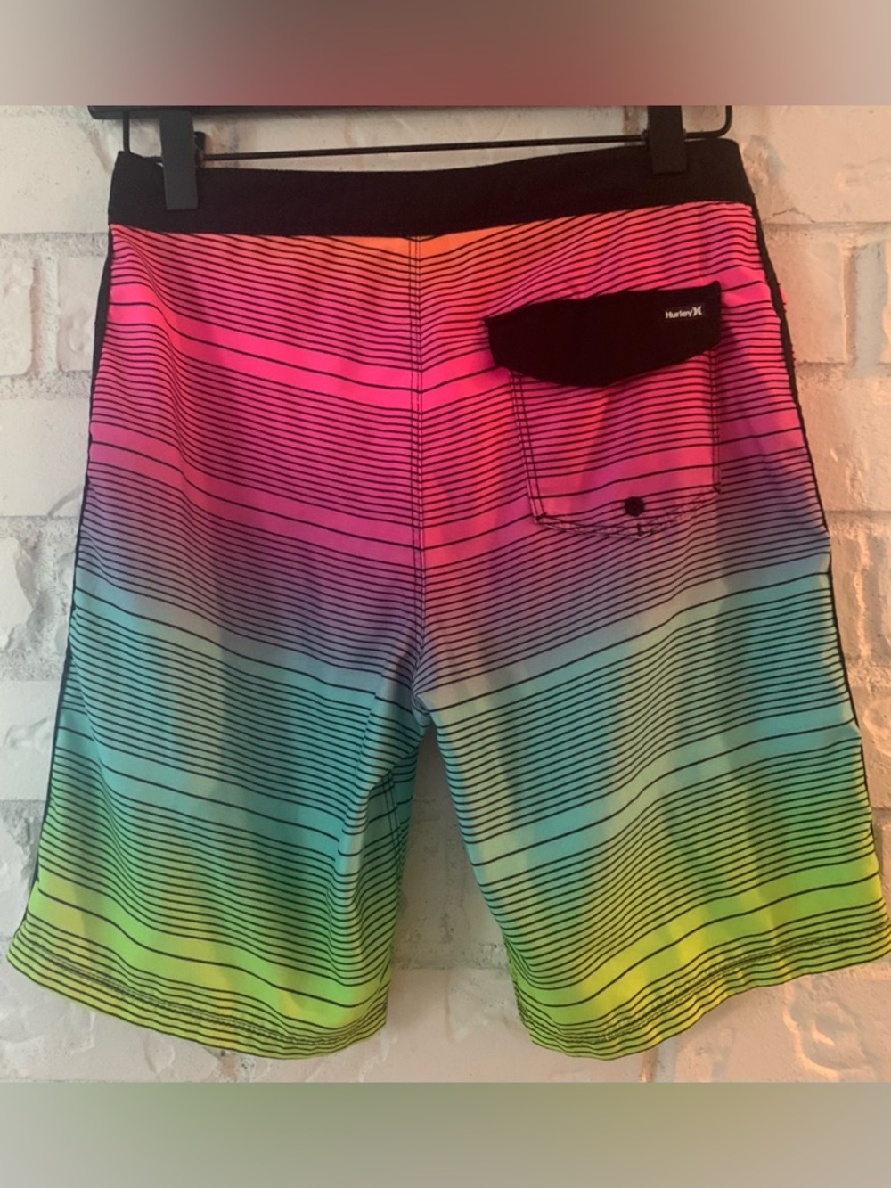 Hurley  Big Boys “Shoreline Board Shorts”
Vibrant Rainbow Fade   Size 12 - Picture 5 of 11
